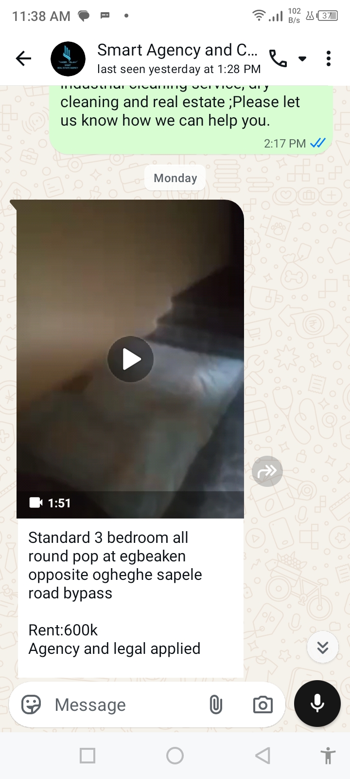 Standard 3bedroom all round pop