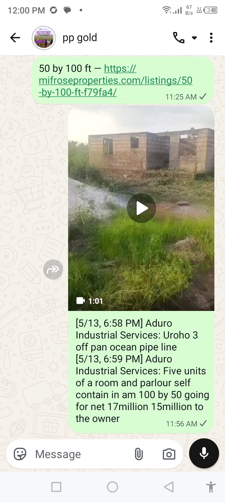 Five units of room and parlour self contain