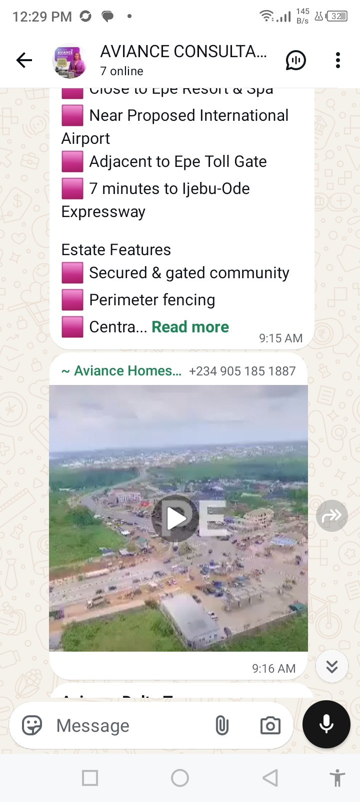 Aviance vista odolewu Epe